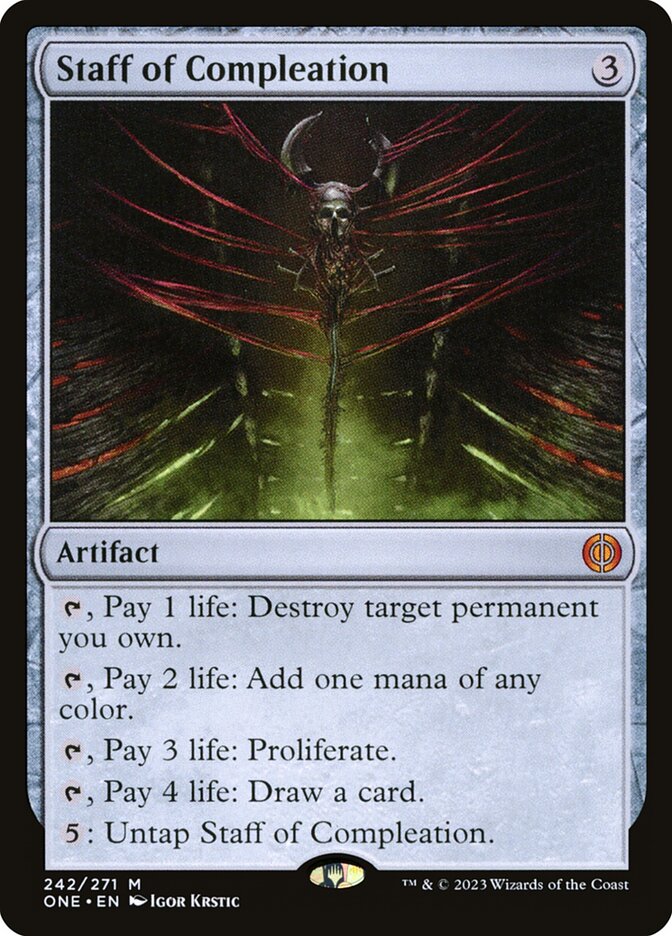 Staff of Compleation card front