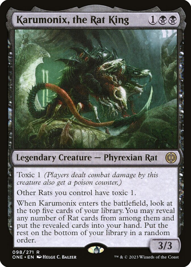 Karumonix, the Rat King card front