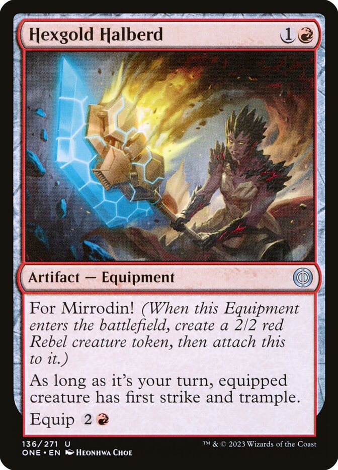 Hexgold Halberd card front