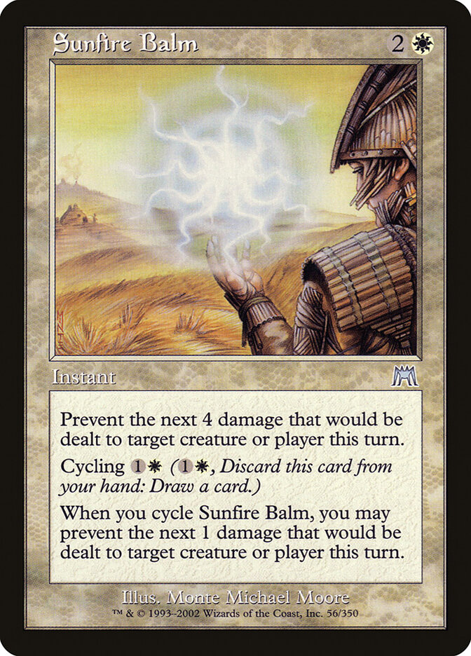 Sunfire Balm card front