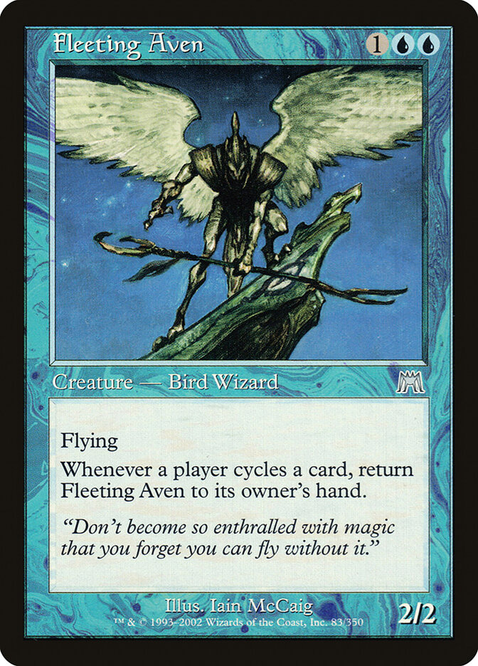 Fleeting Aven card front