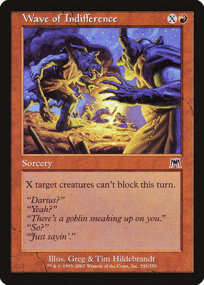 Wave of Indifference card front