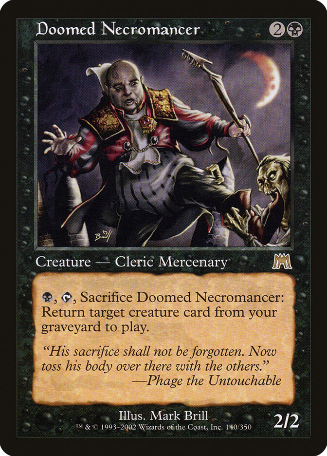 Doomed Necromancer card front