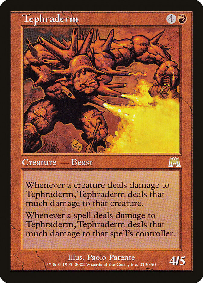 Tephraderm card front
