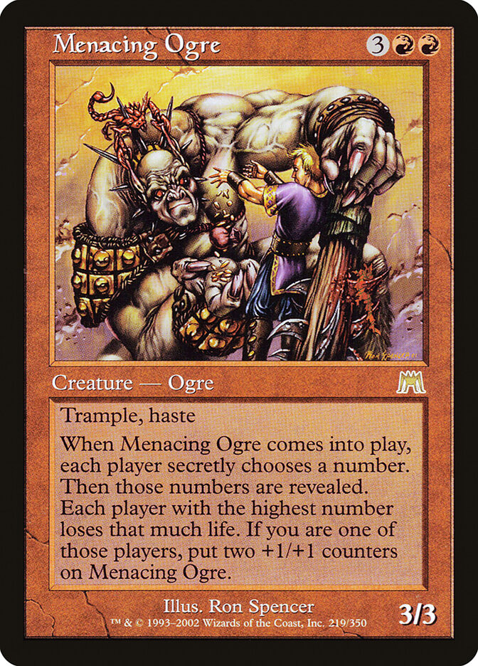 Menacing Ogre card front