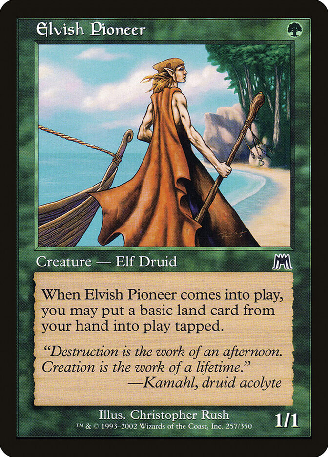 Elvish Pioneer card front