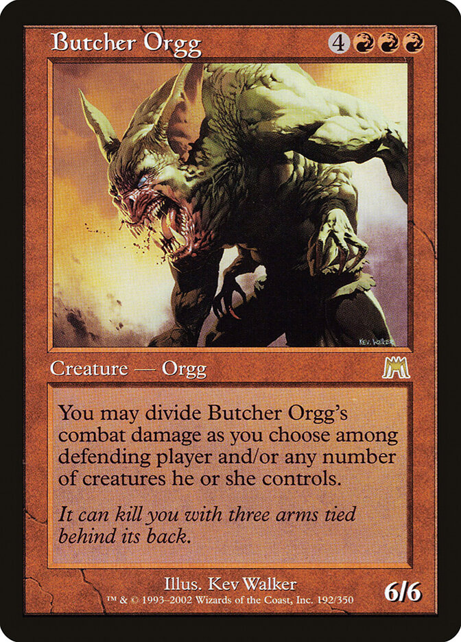 Butcher Orgg card front