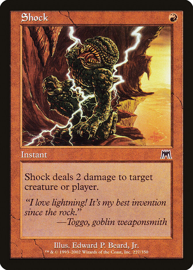 Shock card front