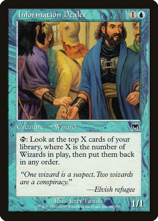 Information Dealer card front