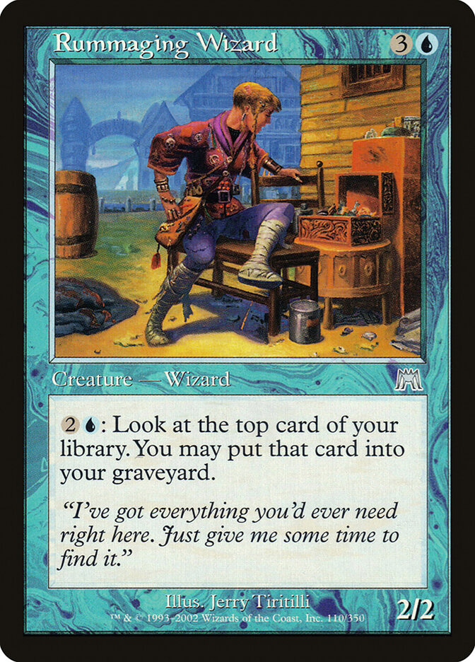 Rummaging Wizard card front