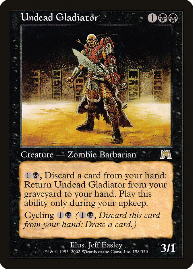 Undead Gladiator card front