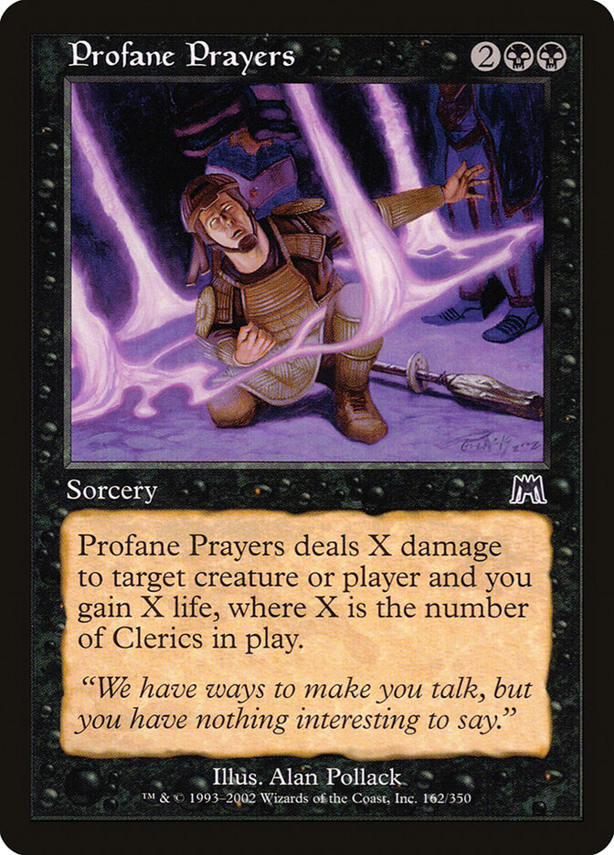 Profane Prayers card front