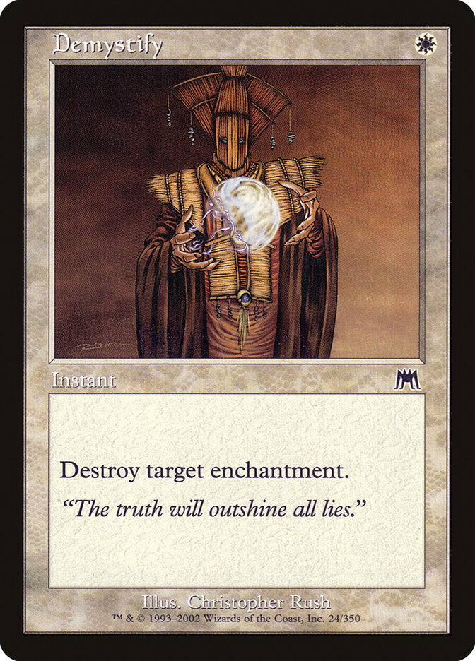 Demystify card front