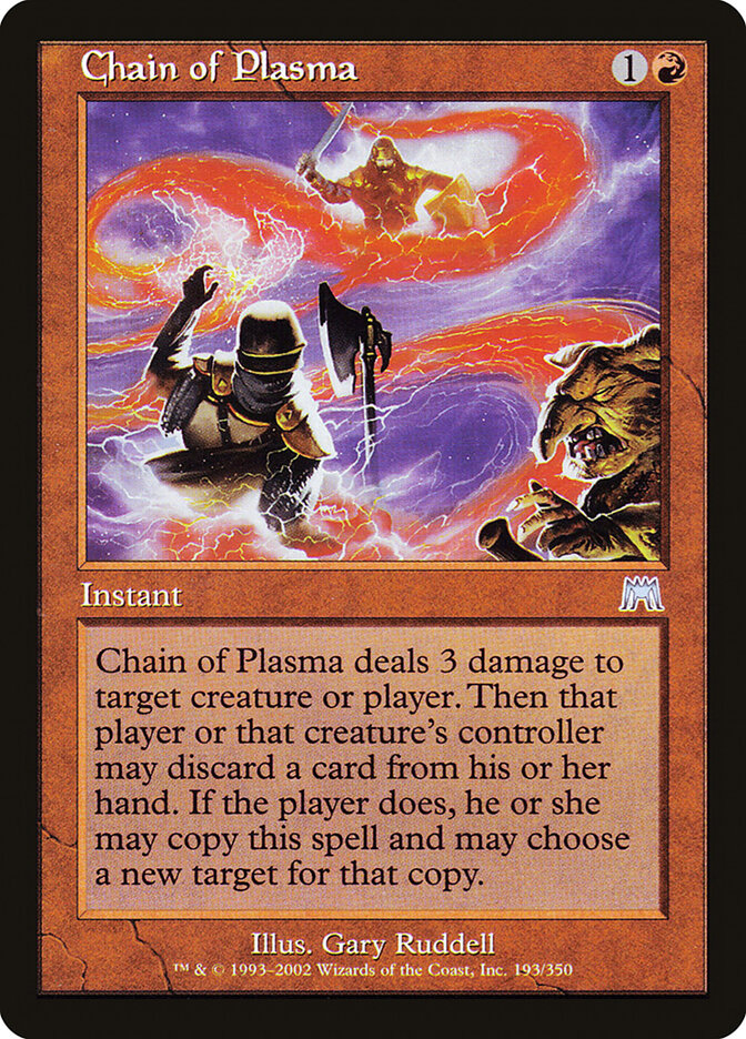 Chain of Plasma card front