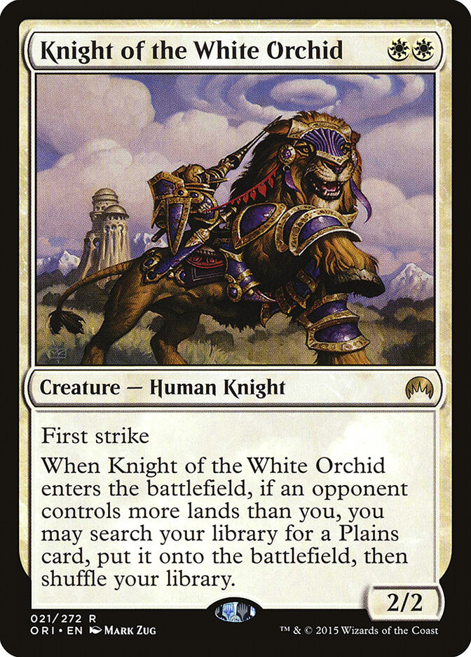 Knight of the White Orchid card front