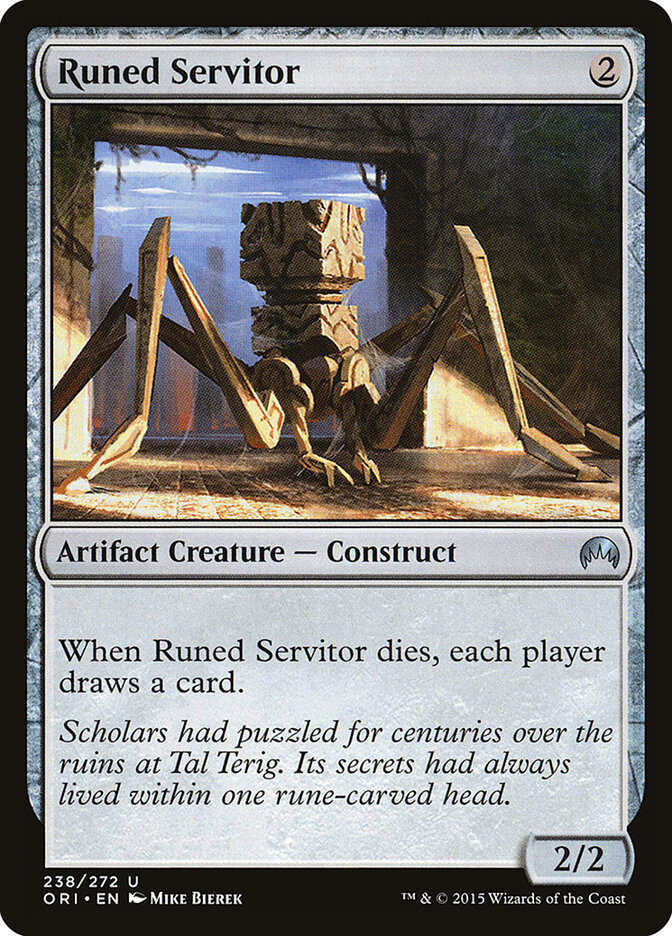 Runed Servitor card front