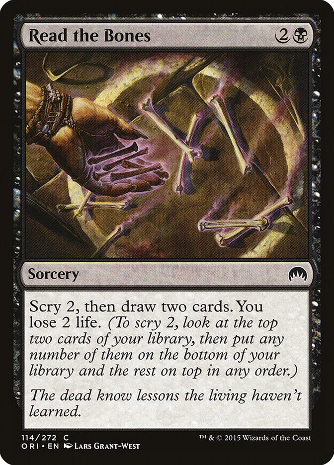 Read the Bones card front