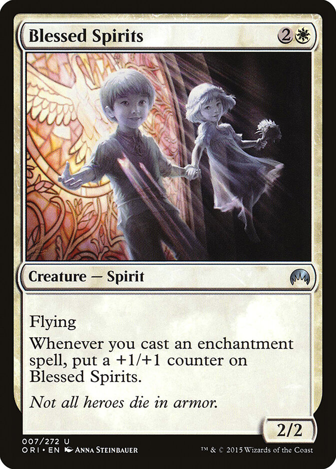 Blessed Spirits card front