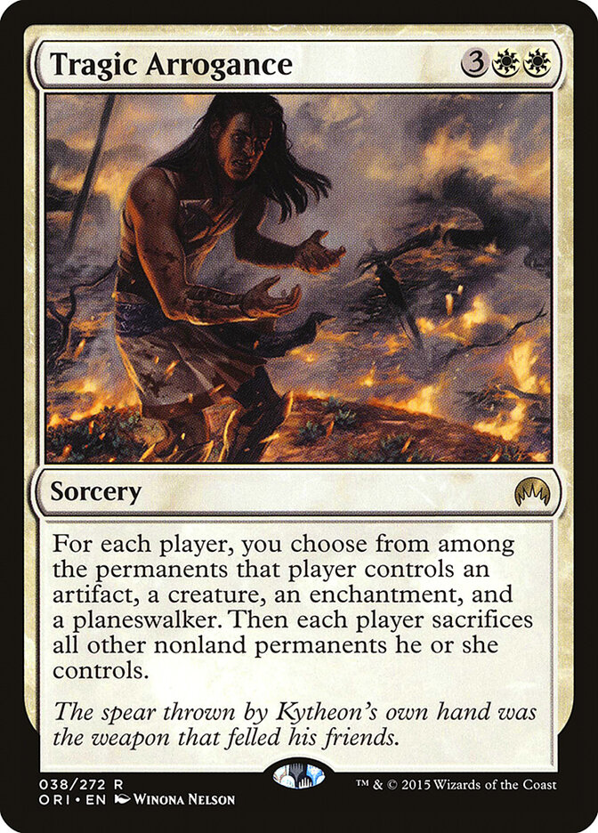Tragic Arrogance card front