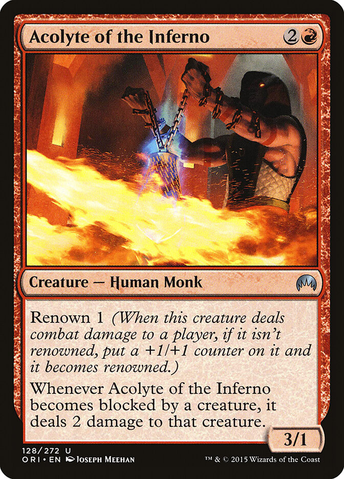Acolyte of the Inferno card front