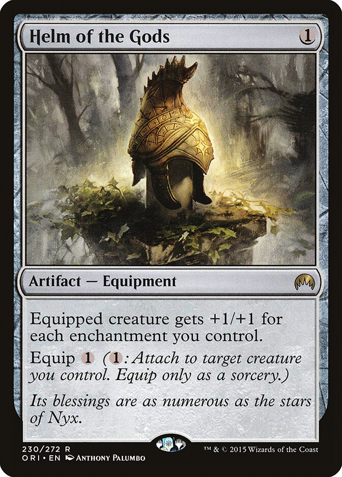 Helm of the Gods card front