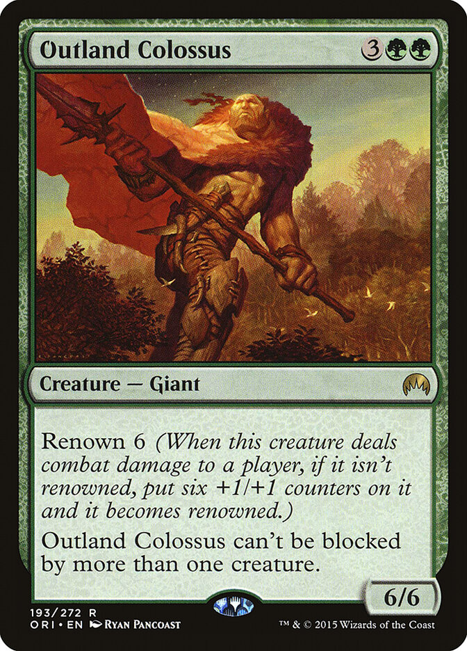 Outland Colossus card front