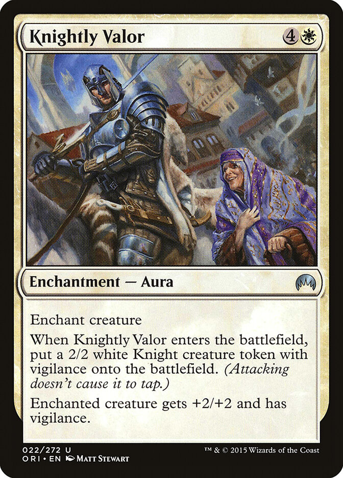 Knightly Valor card front