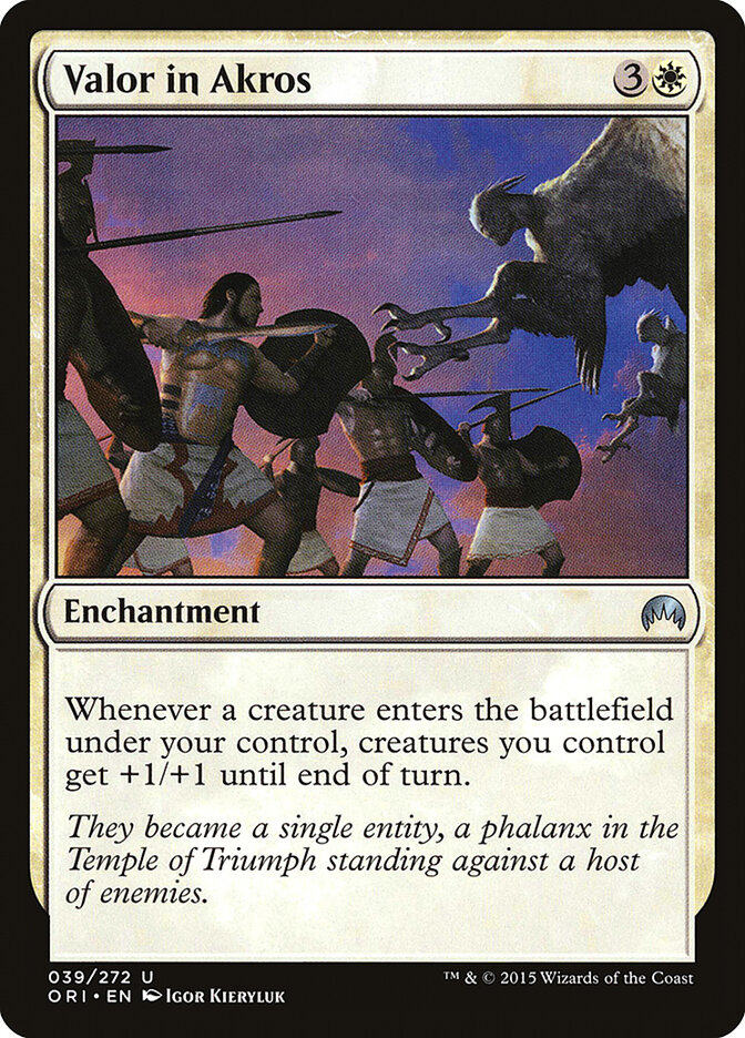 Valor in Akros card front