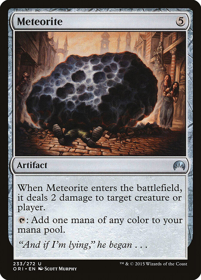 Meteorite card front