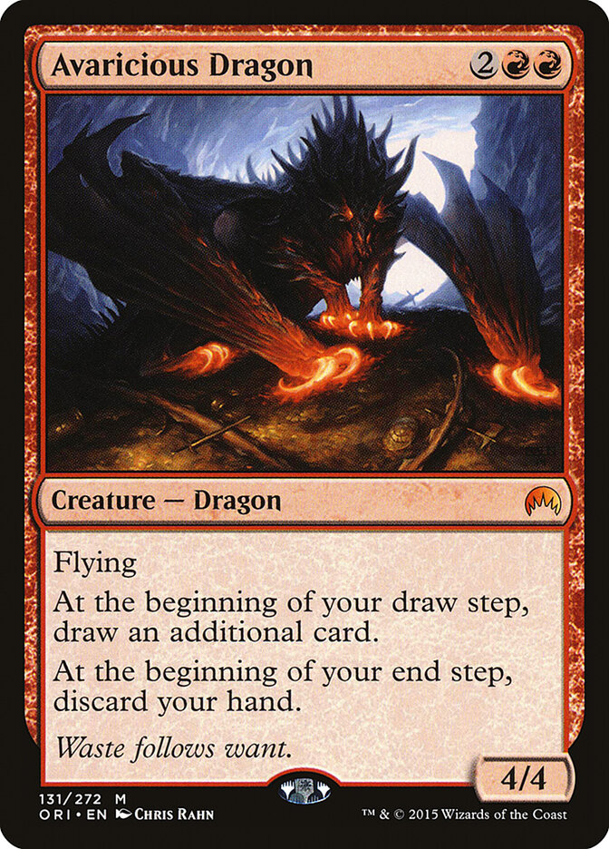 Avaricious Dragon card front