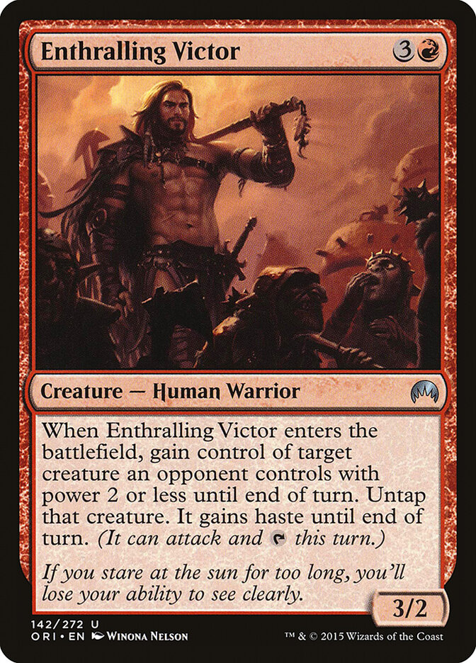 Enthralling Victor card front