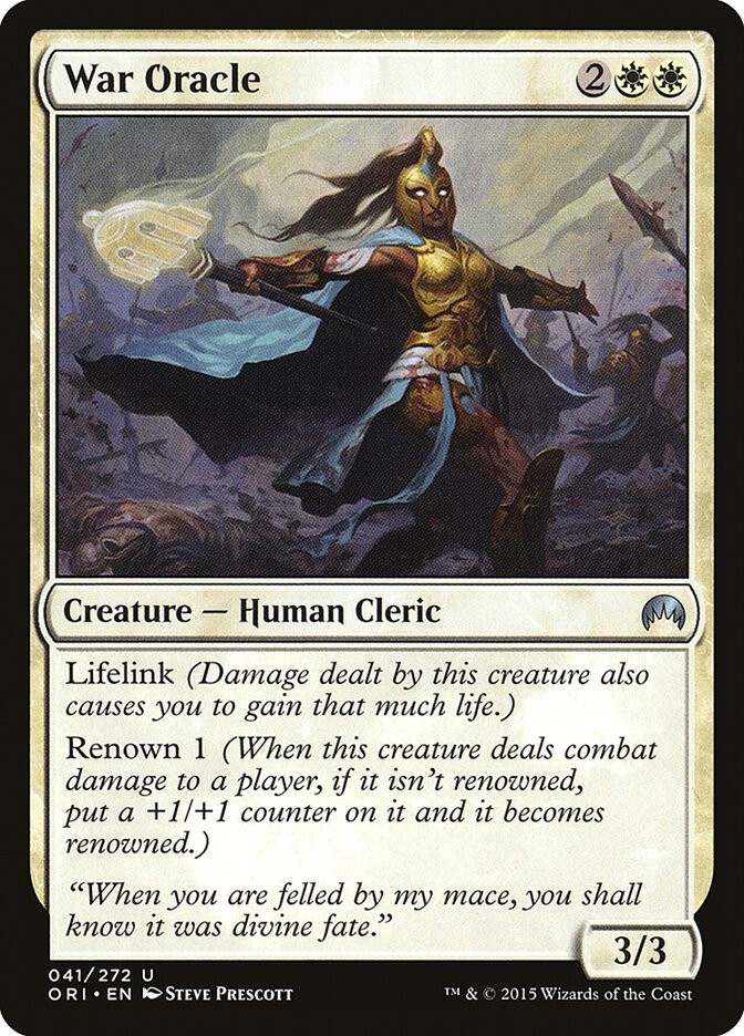 War Oracle card front