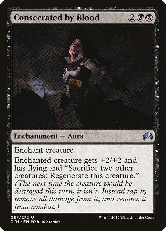 Consecrated by Blood card front