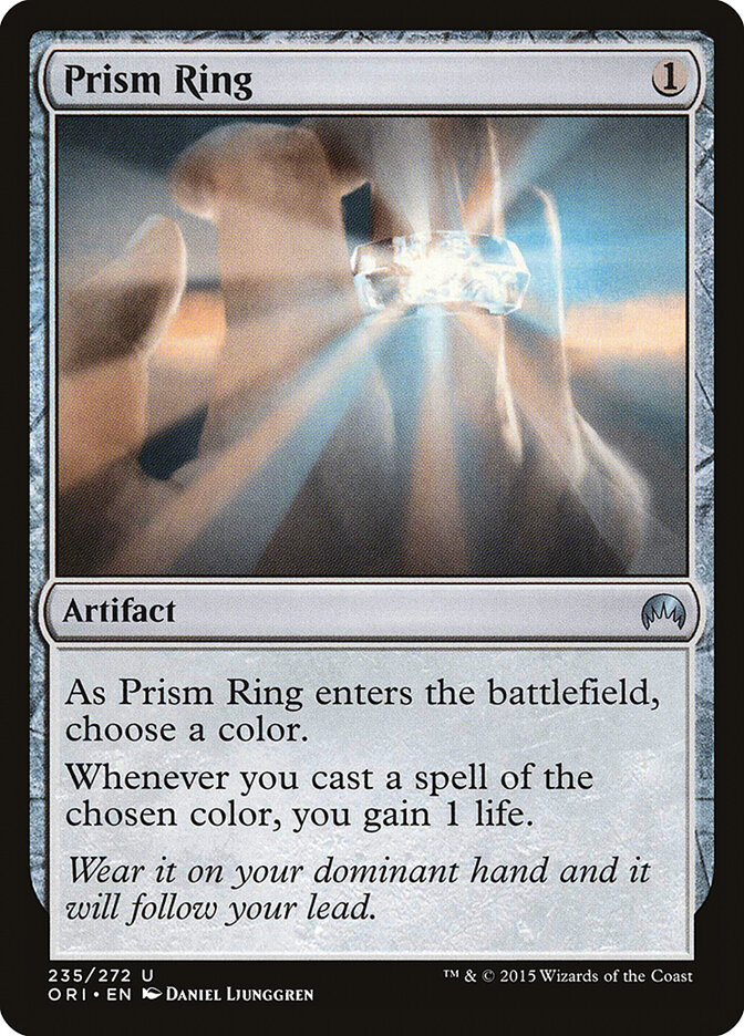 Prism Ring card front