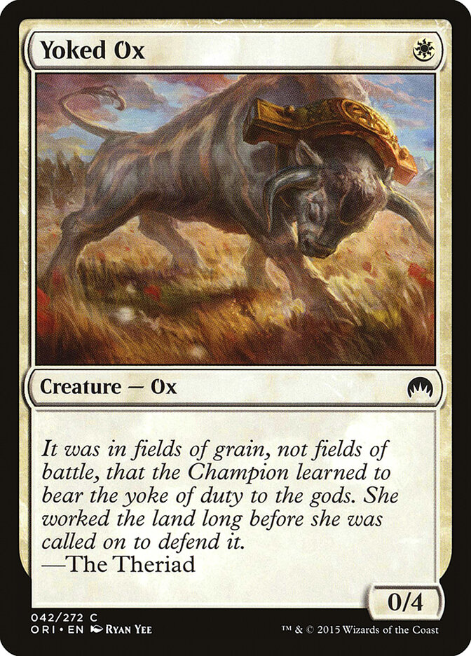 Yoked Ox card front