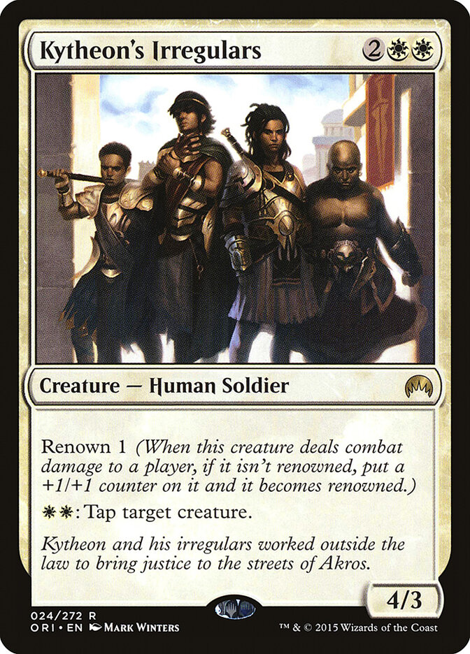Kytheon's Irregulars card front