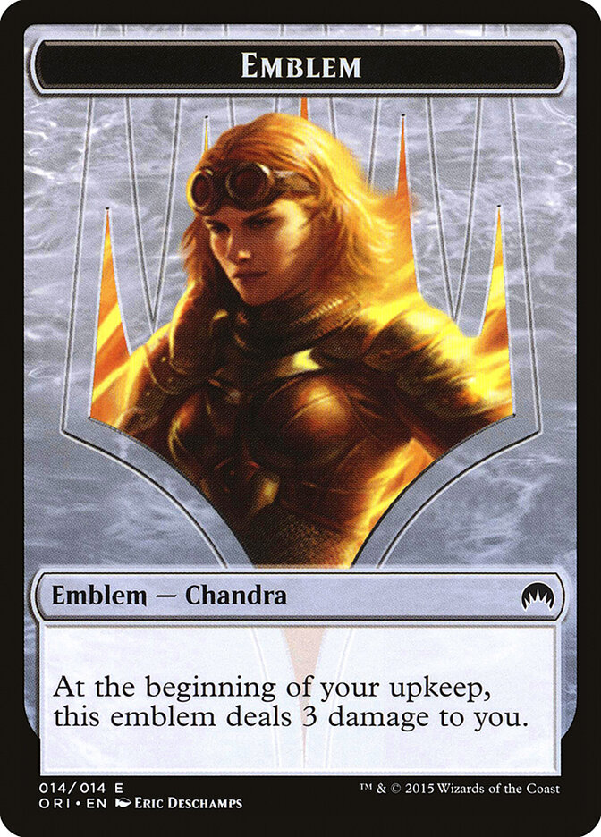 Chandra, Roaring Flame Emblem card front