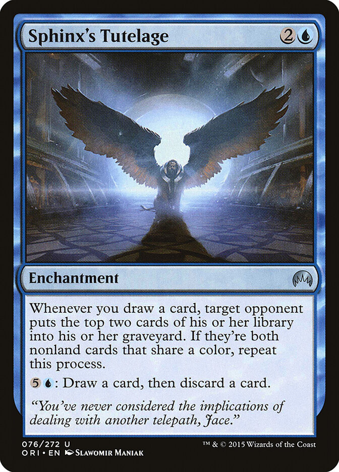 Sphinx's Tutelage card front