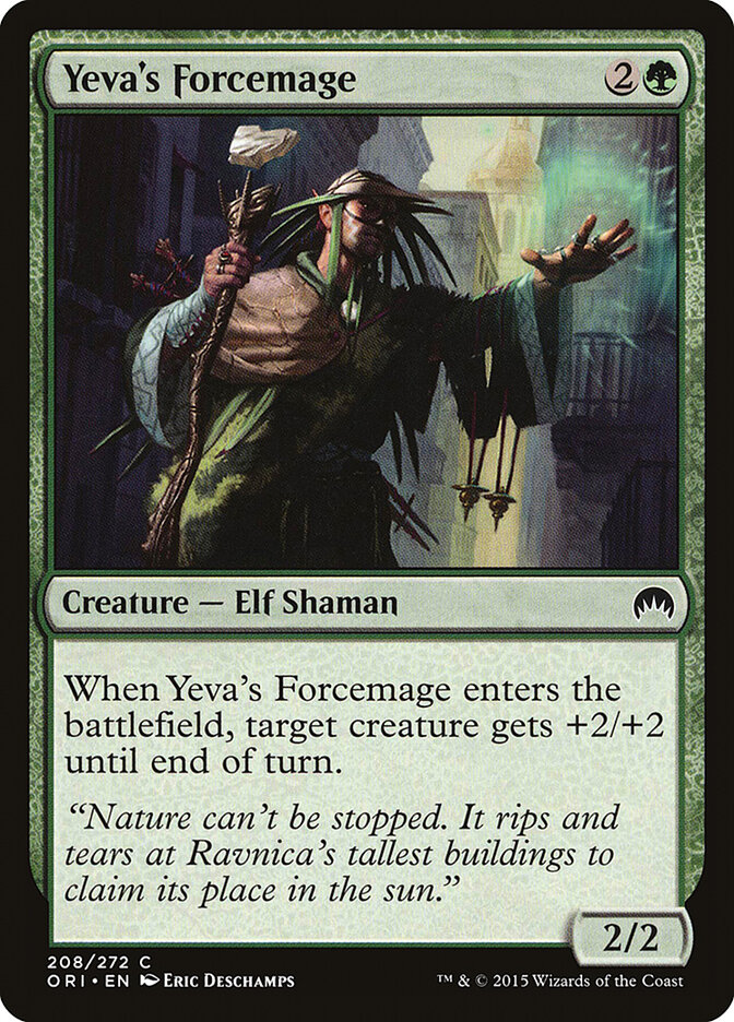 Yeva's Forcemage card front