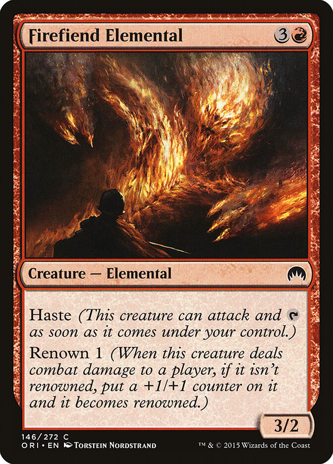 Firefiend Elemental card front