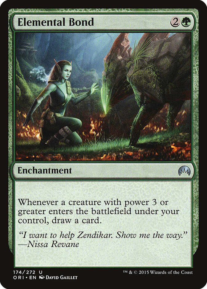 Elemental Bond card front