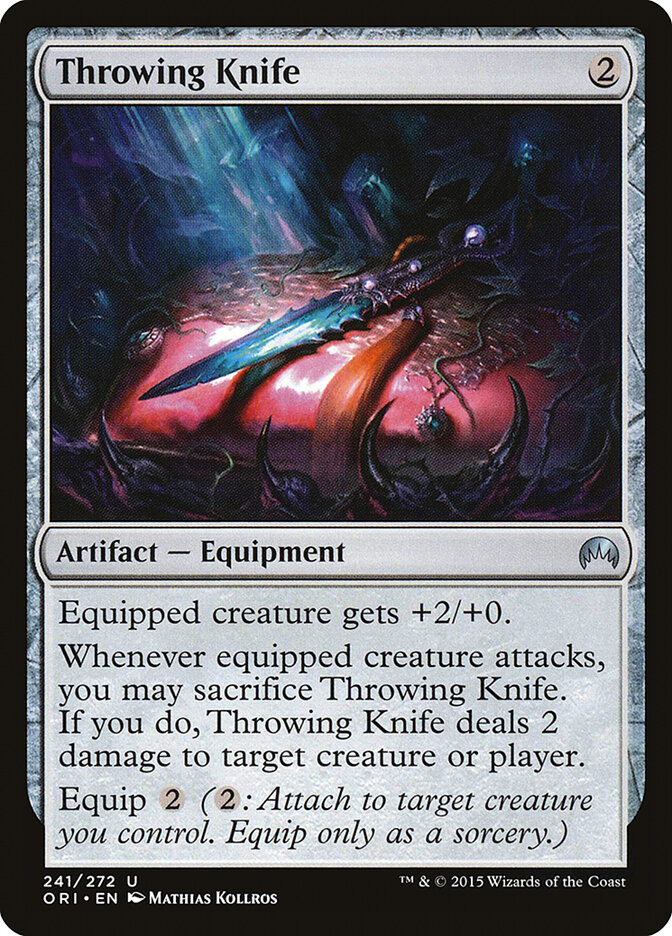 Throwing Knife card front