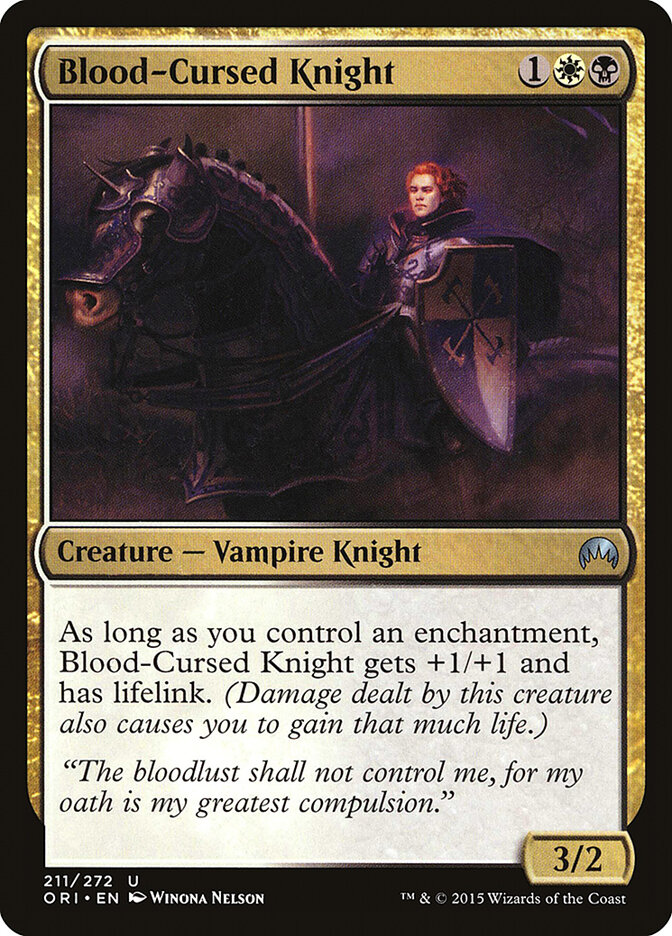 Blood-Cursed Knight card front