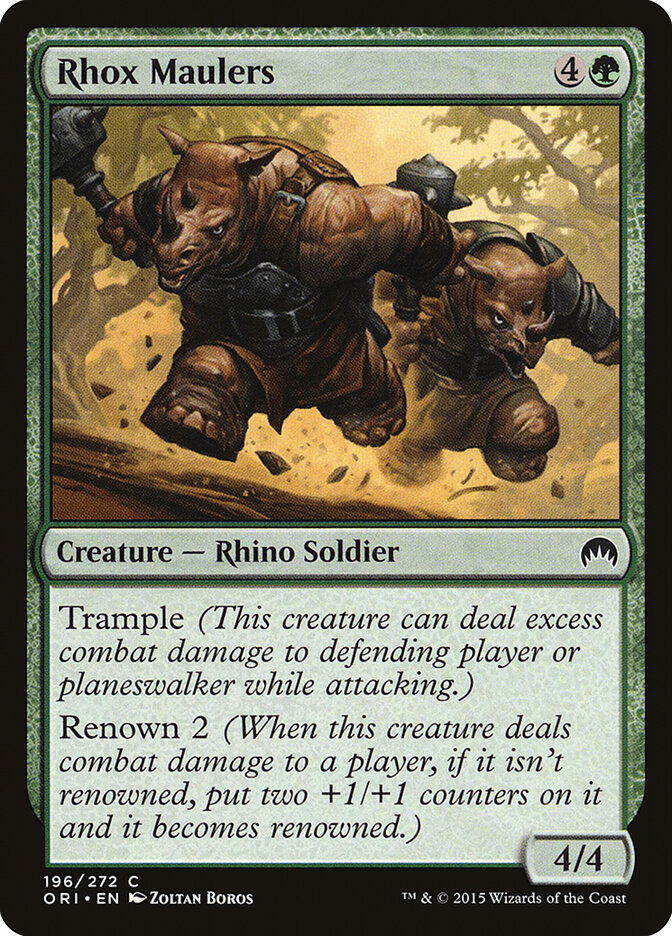 Rhox Maulers card front