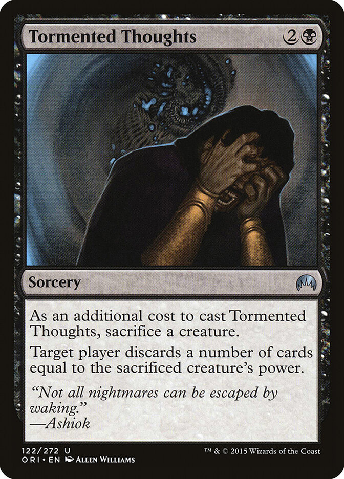 Tormented Thoughts card front