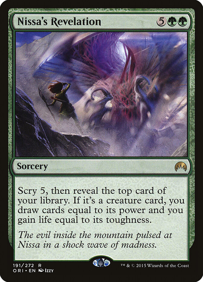Nissa's Revelation card front