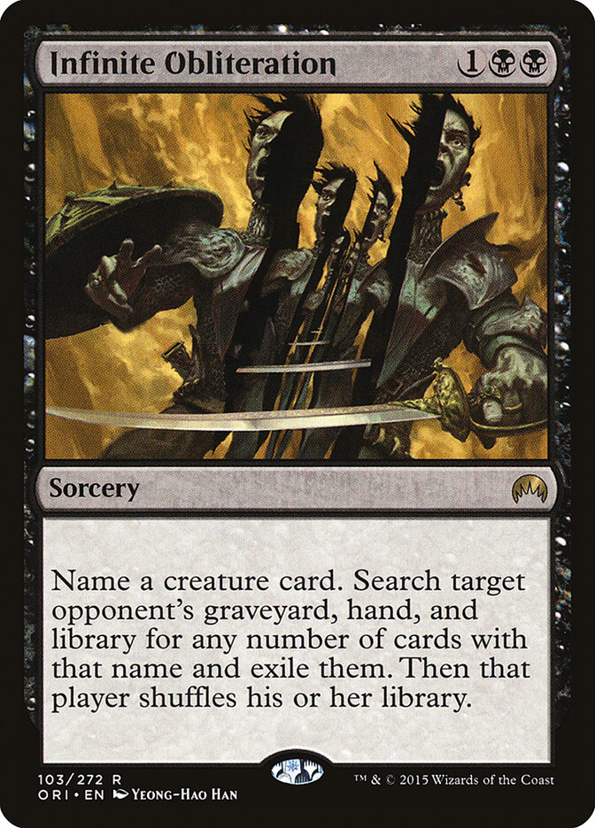 Infinite Obliteration card front