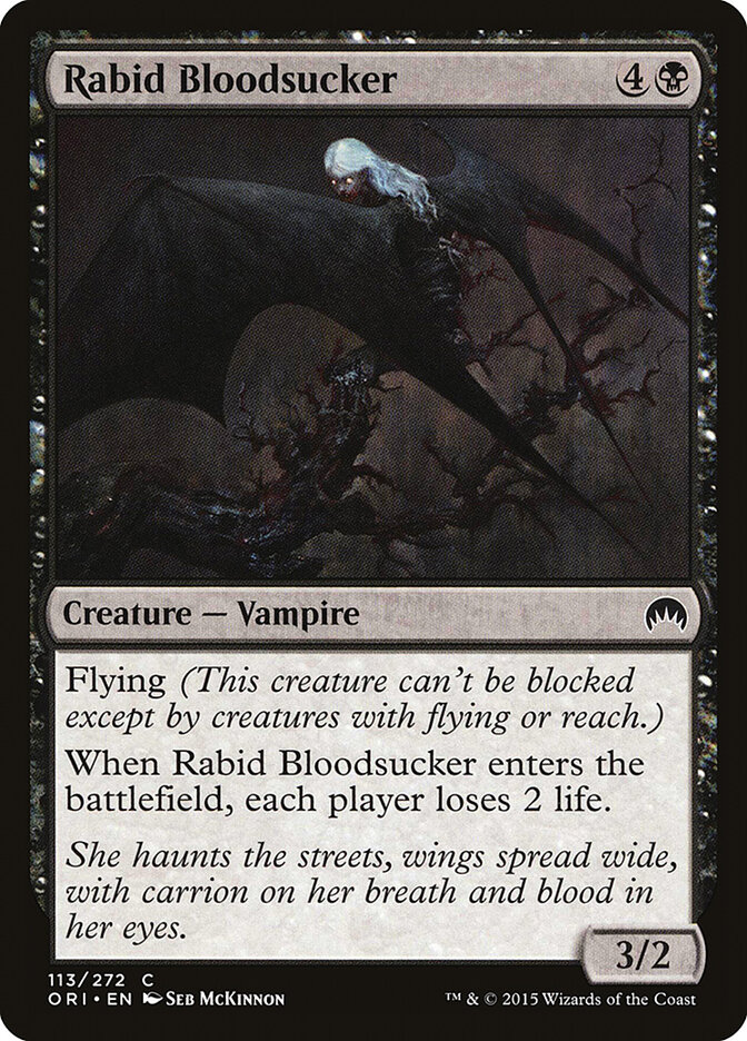 Rabid Bloodsucker card front