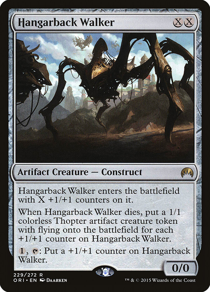 Hangarback Walker card front