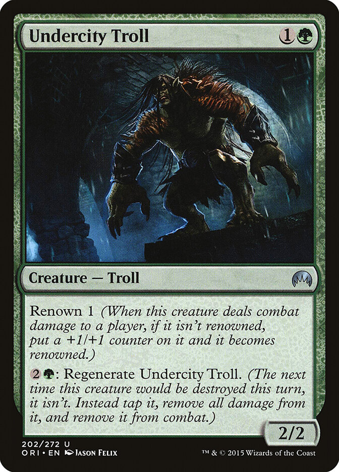 Undercity Troll card front